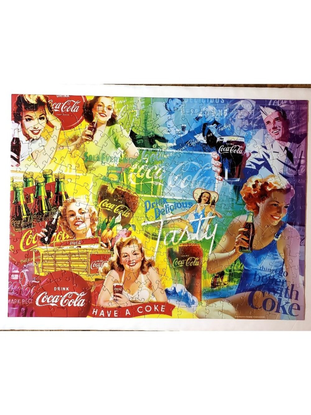 MasterPieces Coke COCA-COLA RAINBOW Jigsaw Puzzle 300 ez grip large pcs COMPLETE